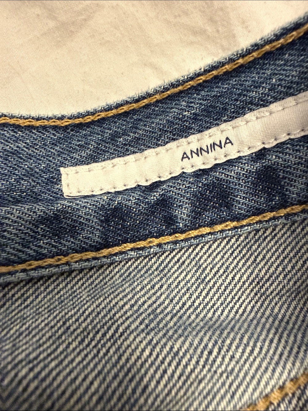 Citizens Of Humanity Straight Leg Jeans - Blue Denim - Picture 2 of 3